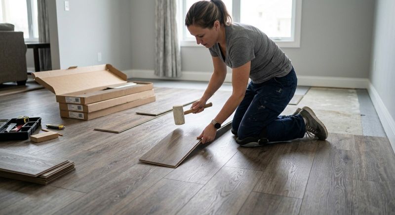 Vinyl Plank Floor Installation in Woodland Park, CO